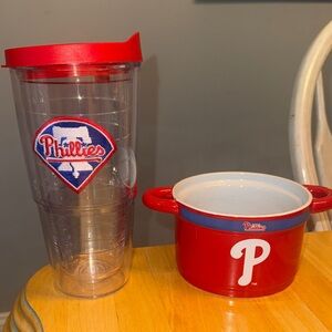 Philadelphia Phillies Tumbler and Bowl Set